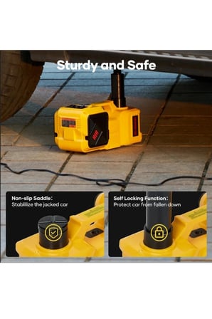 Kriko Kiti 5 Tonluk Hidrolik Kriko 150 Psi Lastik Şişirme Aleti Hava Pompası Bijon Sökme Led Işık
