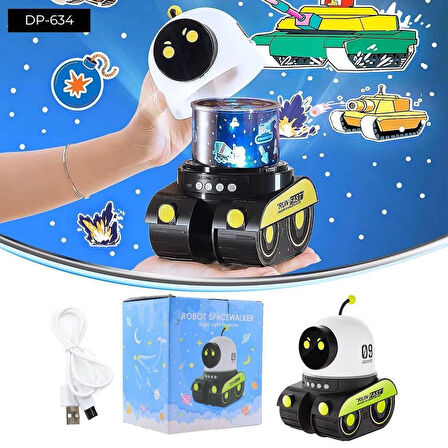 Dempower Robot Şeklinde Projektör Lamba