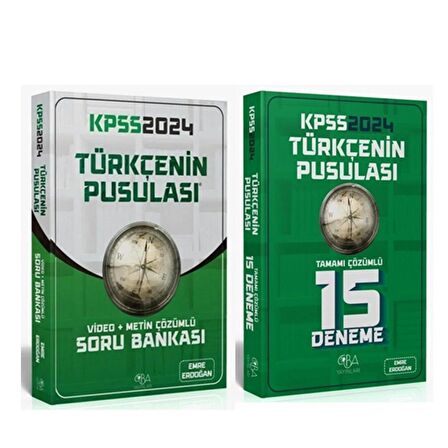 CBA 2024 KPSS Türkçe nin Pusulası Soru Bankası ve Deneme Seti 2 Kitap