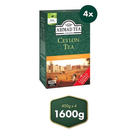 Ahmad Tea Ceylon Dökme Siyah Çay 4’lü Avantaj Paket 1.6 KG (4 x 400 Gr)