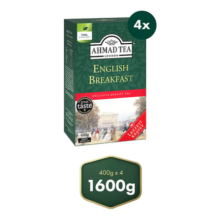 Ahmad Tea Englısh BrekFast Dökme Siyah Çay 4’lü Avantaj Paket 1.6 KG (4 x 400 Gr)