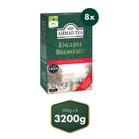 Ahmad Tea English Brekfast Dökme Siyah Çay 8’li Avantaj Paket 3.2 KG (8 x 400 Gr)