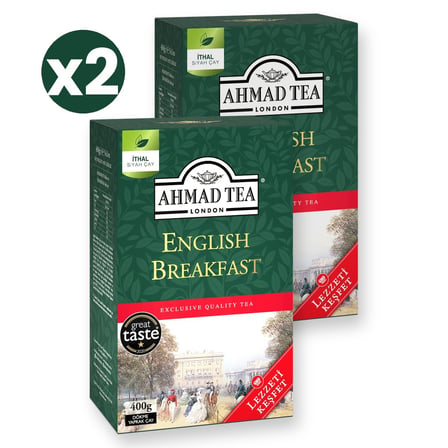 Ahmad Tea English Breakfast 400 G Dökme Çay 2'li Ekonomik Paket – Toplam 800 Gram Dökme Çay