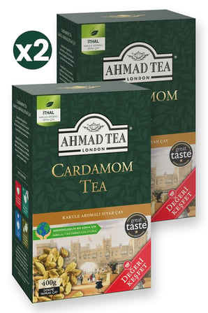 Ahmad Tea Cardamom Tea 400 G Dökme Çay 2'li Ekonomik Paket – Toplam 800 Gram Dökme Çay