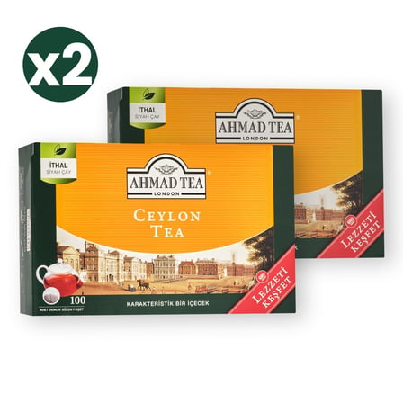 Ahmad Tea Ceylon Tea 100'lü Demlik Poşet 2'li Ekonomik Paket – Toplam 200 Demlik Poşet