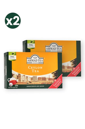 Ahmad Tea Ceylon Tea 100'lü Demlik Poşet 2'li Ekonomik Paket – Toplam 200 Demlik Poşet