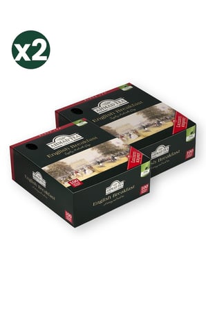 Ahmad Tea English Breakfast Bardak Poşet Çay 100'lü 200 G 2'li Ekonomik Paket – Toplam 200 Bardak Poşet