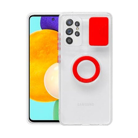 Northcity Galaxy S21 Ultra S30 Ultra Kılıf - Sürgülü Lens Korumalı & Yüzük Standlı Silikon Koruyucu
