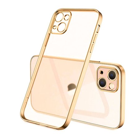 Northcity iPhone 13 6.1" Şeffaf Renkli Kenar Silikon Kılıf - Sararma Yapmaz Kamera Korumalı