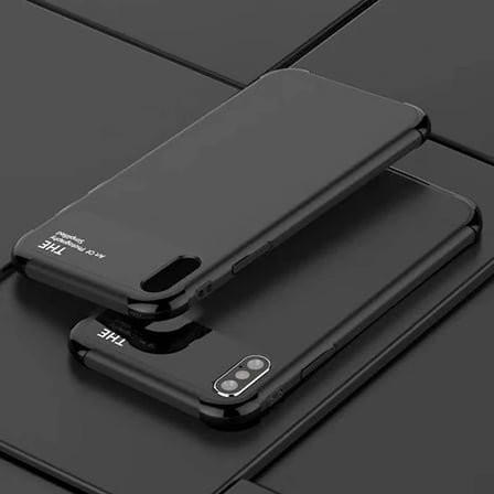 Northcity iPhone X/Xs/10 Premium Silikon + Cam Kılıf - Çizilmez, Şok Koruması, 5775
