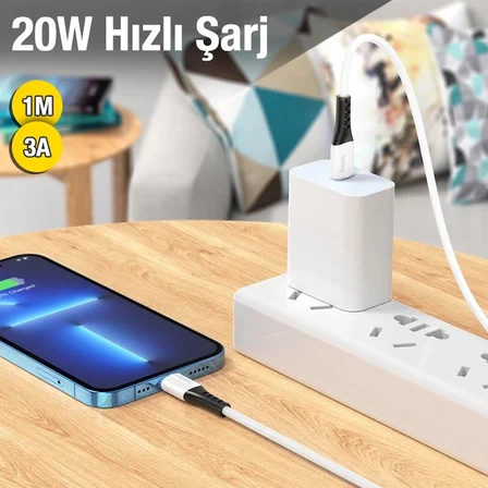 Northcity 20W Type-C Lightning Hızlı Şarj & Data Kablosu - iPhone Hızlı Şarj Kablosu