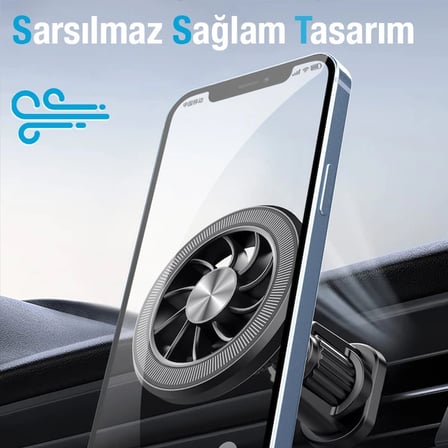 Northcity MagSafe Araç İçi Telefon Tutucu - 360° Döndürmeli, Engebeli Yollarda Titreme Yok