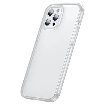 Northcity iPhone 12 Pro Max Kamera Lens Koruyuculu Frame Kılıf - Şarjı Engellemeyen Darbeye Dayanıklı Şeffaf Kılıf