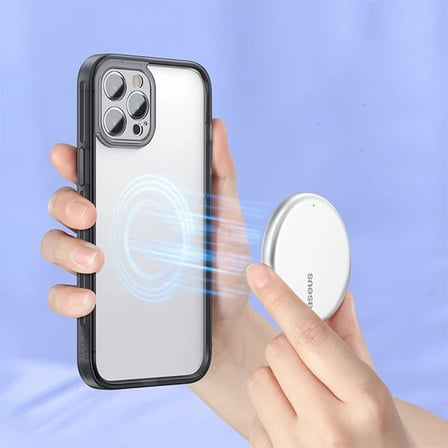 Northcity iPhone 12 Pro Max Kamera Lens Koruyuculu Frame Kılıf - Şarjı Engellemeyen Darbeye Dayanıklı Şeffaf Kılıf