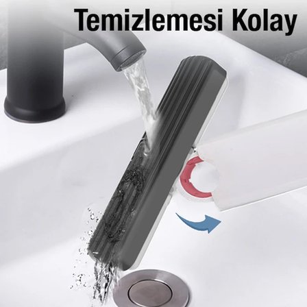 Northcity Çok Amaçlı Mini Mop | Tezgah Üstü Paspas + 2 Yedek Uçlu Zemin Temizlik Seti