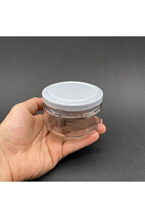 10 ADET 230 CC CAM KAVANOZ - 230 ML CAM KAVANOZ - GENİŞ MAGNOLİA KAVANOZU
