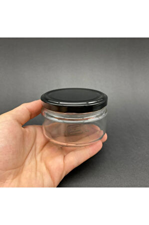 10 ADET 230 CC CAM KAVANOZ - 230 ML CAM KAVANOZ - GENİŞ MAGNOLİA KAVANOZU