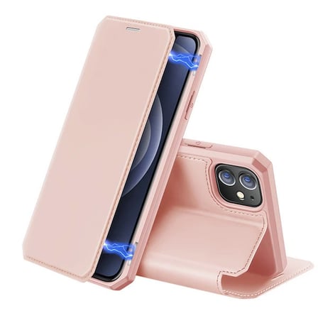 Northcity iPhone 12 Mini Manyetik Kapaklı Deri Kılıf - Kartlıklı Tam Koruma