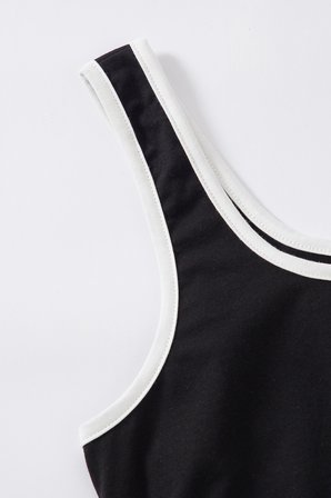 Northcity Kadın Siyah Askılı Crop Top ve Şortlu Gecelik Takım H110560