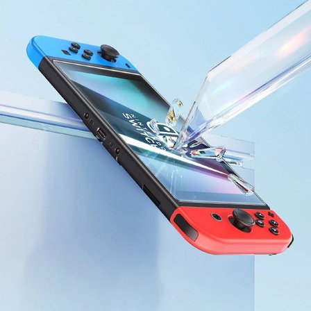 Northcity Nintendo Switch 2012 Cam ekran koruyucu 2'li set - Ultra dayanıklı 0,3 mm temperli 9H