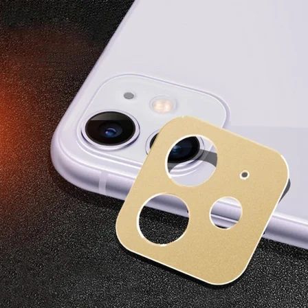 Northcity 3D Metal Kamera Lens Koruyucu – iPhone 11 6.1" Full HD Çözünürlük Bozmadan Kırılmaz Koruma