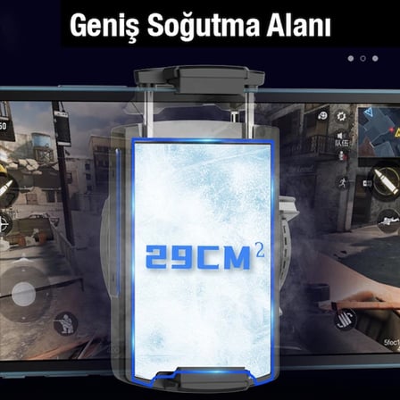 Northcity DL08 Yarı İletken Telefon Soğutucu Fan - 15-30°C Isı Düşüşü & RGB Işıklı