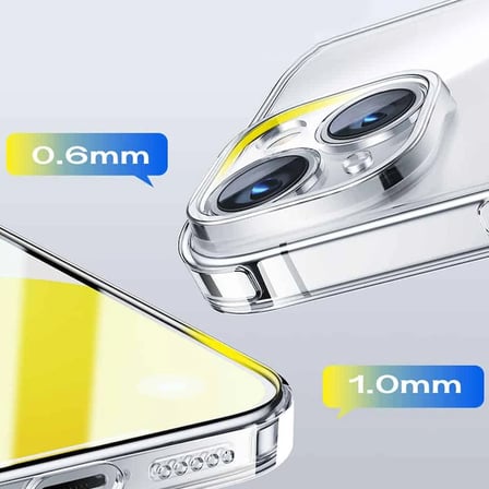 Northcity iPhone 15 Pro Max Ultra İnce Kılıf – Sararmaz Tampon Korumalı Şeffaf Silikon Arka Kapak