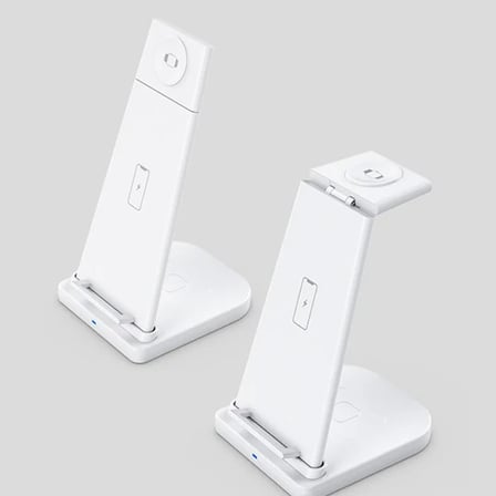 Northcity 3’lü Kablosuz Şarj İstasyonu 15W - iPhone Apple Watch AirPods Aynı Anda Hızlı Şarj