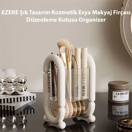 Northcity Makyaj Fırçası ve Kozmetik Organizerı - Şık Tasarımlı 20x12x10 cm