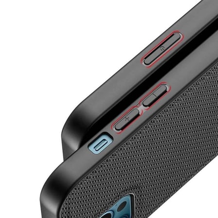 Northcity iPhone 12 Pro Max Kılıf Premium Dokuma Silikon Siyah - Darbeye Dayanıklı 5 Katmanlı Koruma