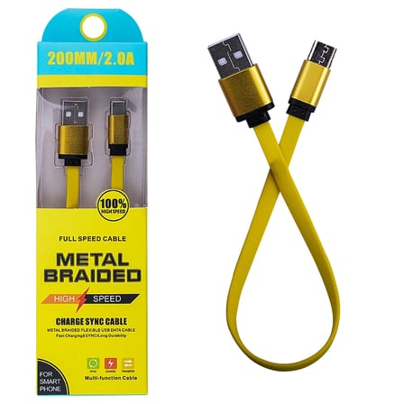 Northcity Android Micro 2A 20mm Kısa Yumuşak Dokulu Renkli USB Kablo - Hızlı Şarj ve Dayanıklı Bağlantı