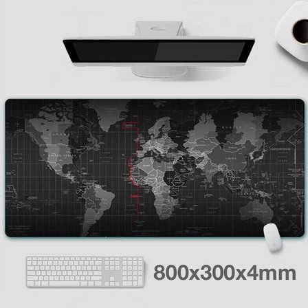 Northcity RGB Oyuncu Mouse Pad - Dünya Desenli 800x300x4 mm Işıklı