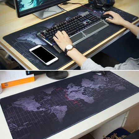 Northcity RGB Oyuncu Mouse Pad - Dünya Desenli 800x300x4 mm Işıklı