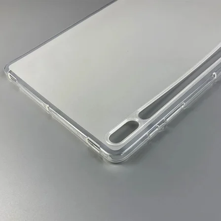 Northcity Galaxy Tab S8 Plus / S7 Plus / S7 FE T970 Ultra Koruma Silikon Kılıfı - Şeffaf Darbeye Dayanıklı Esnek Tam Koruyucu Kapak