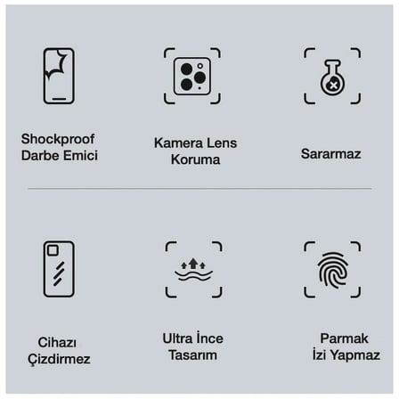 Northcity iPhone 12 Pro 6.1'' Gold Çerçeve Kamera Korumalı Bumper Kılıf – Sararma Yapmaz