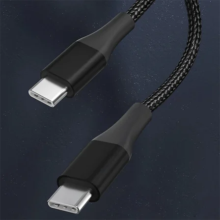 Northcity 100W 5A USB-C Kevlar Şarj Kablosu – 1m PD Hızlı Şarj & Veri Aktarım