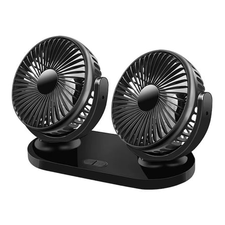 Northcity Çift Başlıklı Araç Fanı Oto Fan Vantilatör 12V 24V - R-8037 (5775) | Araç İçi Soğutma