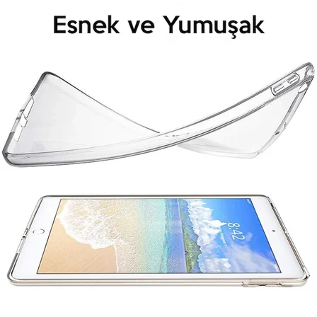 Northcity iPad 9.7 2017/2018 Şeffaf TPU Silikon Kılıf - Darbeye Dayanıklı Koruyucu