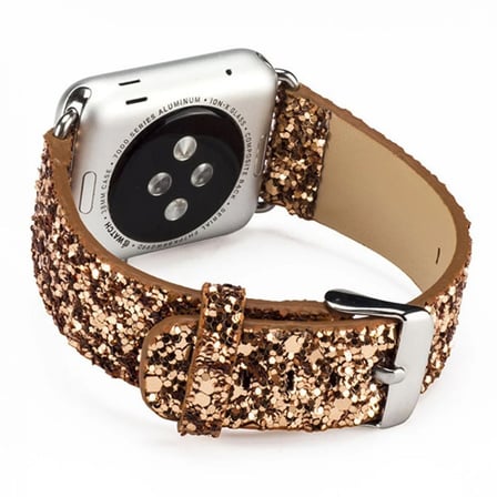 Northcity Apple Watch 7-8 Deri Sim İşlemeli Kordon Kayış - 45mm/44mm/42mm
