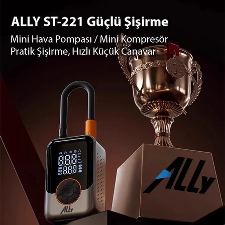 Northcity Akıllı Hava Kompresörü - Kablosuz Lastik Şişirici Mini Kompresör ve Araç Yedek Parçası
