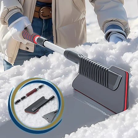 Northcity Teleskopik Kar Fırçası ve Kar Küreği (2'li Set) - Kış Temizliği İçin En İyi Çözüm