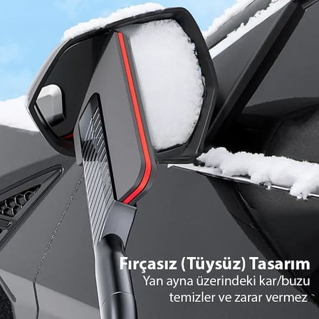 Northcity Teleskopik Kar Fırçası ve Kar Küreği (2'li Set) - Kış Temizliği İçin En İyi Çözüm