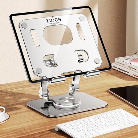 Northcity Katlanabilir Alüminyum Tablet Telefon Tutucu Standı - Boyun Ağrısını Önleyen 360° Dönebilir Model