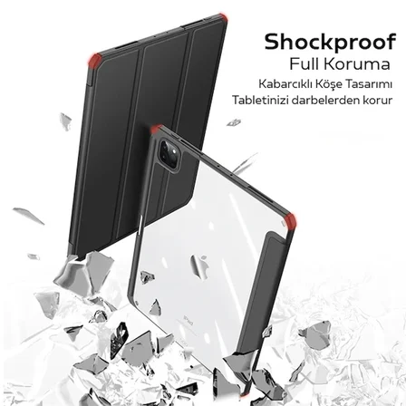 Northcity iPad Pro 11 Kılıf Kalem Bölmeli - Uyku Modlu Şık Koruyucu