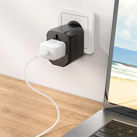 Northcity 20W 3-Port PD QC 3.0 Evrensel Seyahat Şarj Cihazı - Hızlı Şarj Aleti