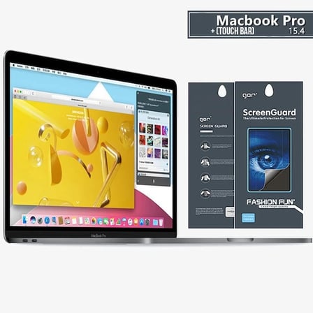 Northcity Macbook Pro 15 Anti Blue Light Ekran ve Track Pad Koruyucu - 3 Katmanlı 9H Sertlik