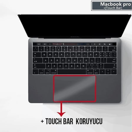 Northcity Macbook Pro 15 Anti Blue Light Ekran ve Track Pad Koruyucu - 3 Katmanlı 9H Sertlik