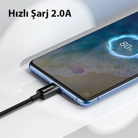 Northcity Mikro USB Hızlı Şarj Kablosu 2A 1m - Dayanıklı ABS&TPU 480 Mbps Veri Aktarım