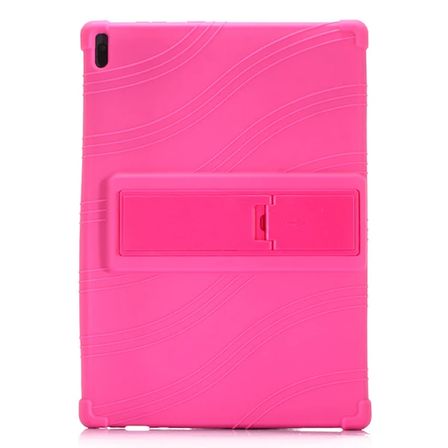 Northcity Lenovo Tab E10 TB-X104F 10.1 İnç Tablet Standlı Silikon Kılıf - Çizik ve Darbe Koruması