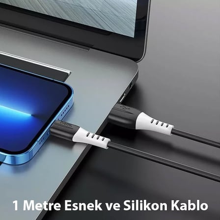 Northcity Lightning USB Kablosu iPhone 2.4A Silikon 1m - Hızlı Şarj & Veri Aktarım